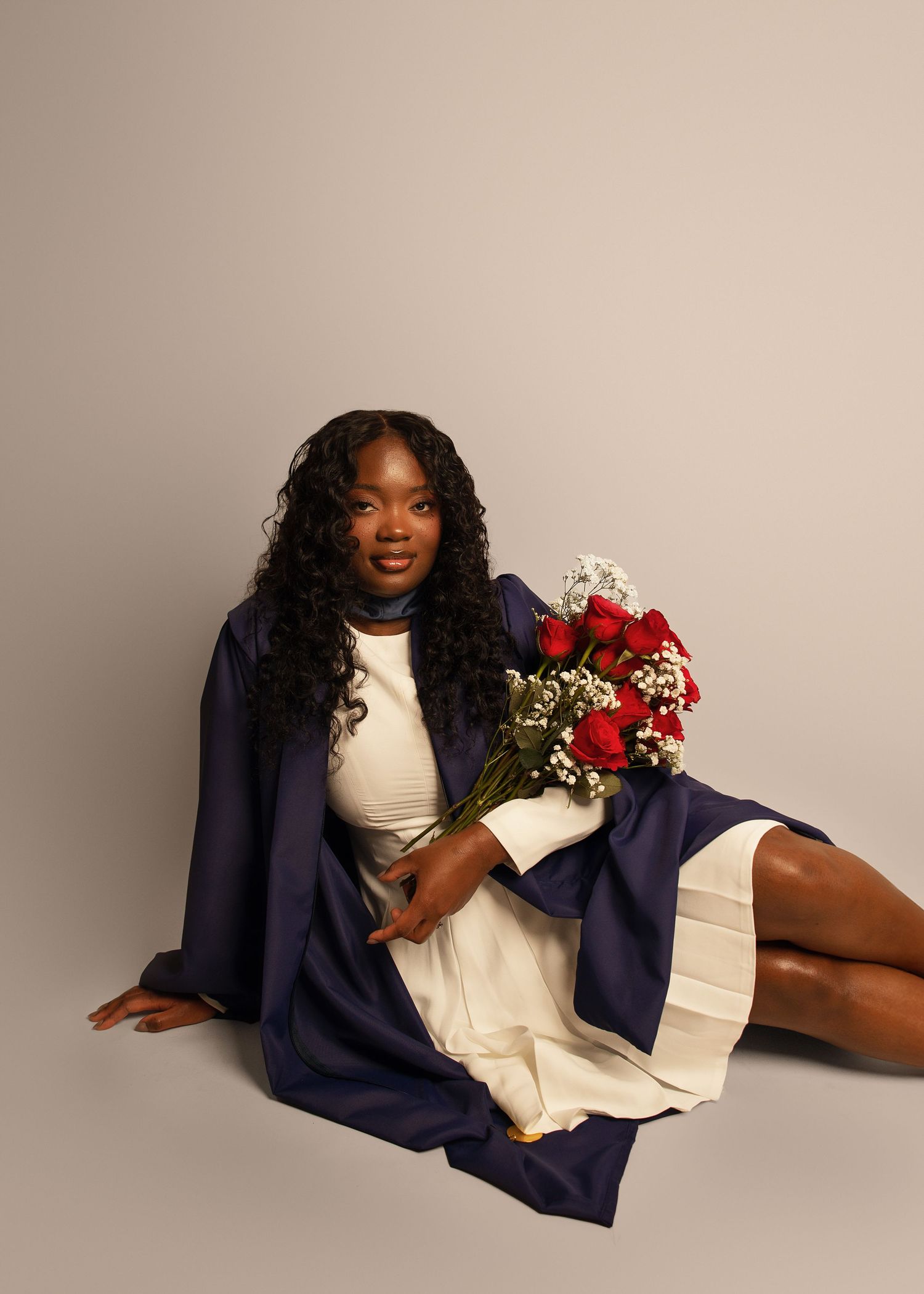 In-studio graduation session in Peoria, IL