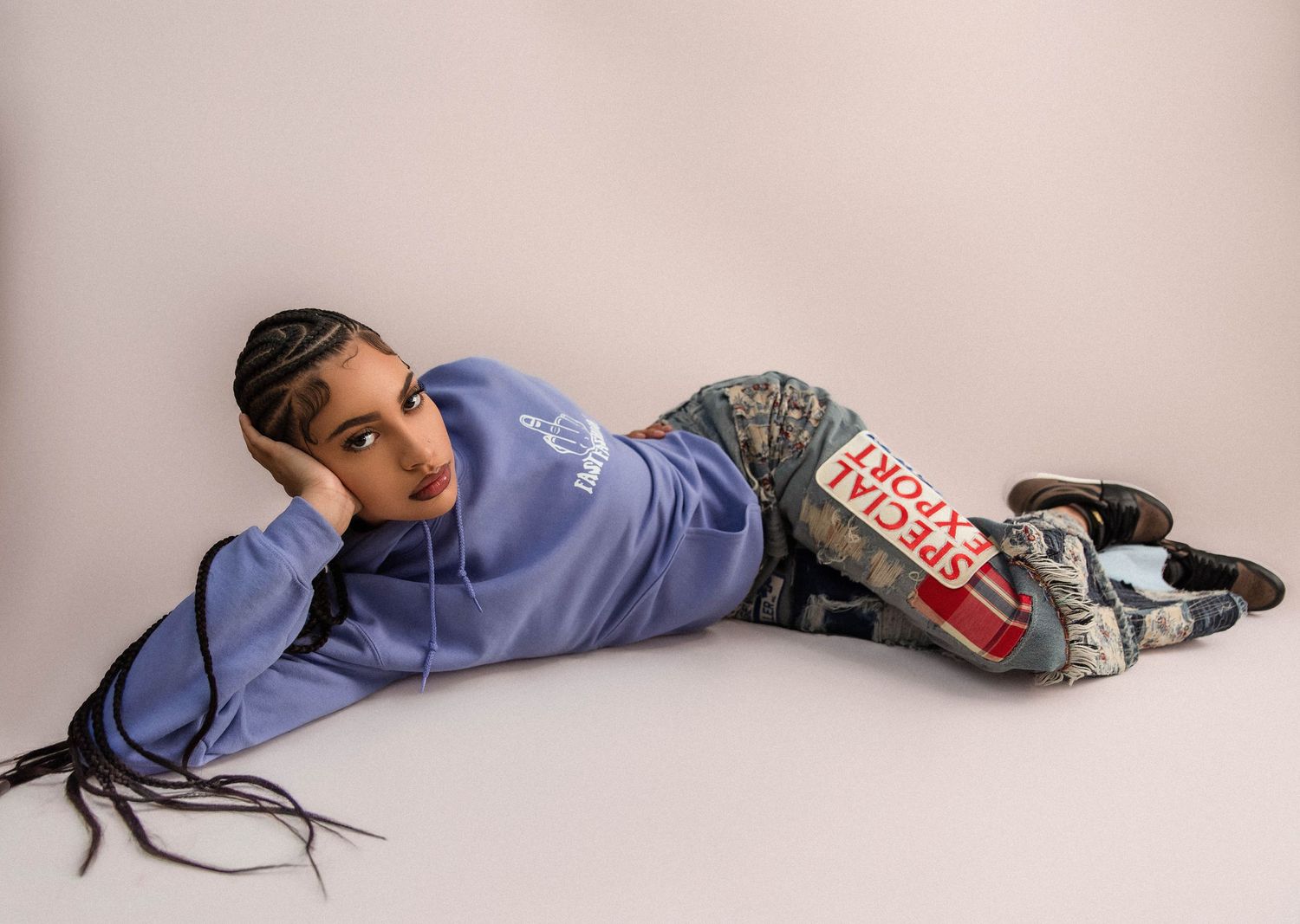 Fashion Designer shot in studio in Peoria, IL