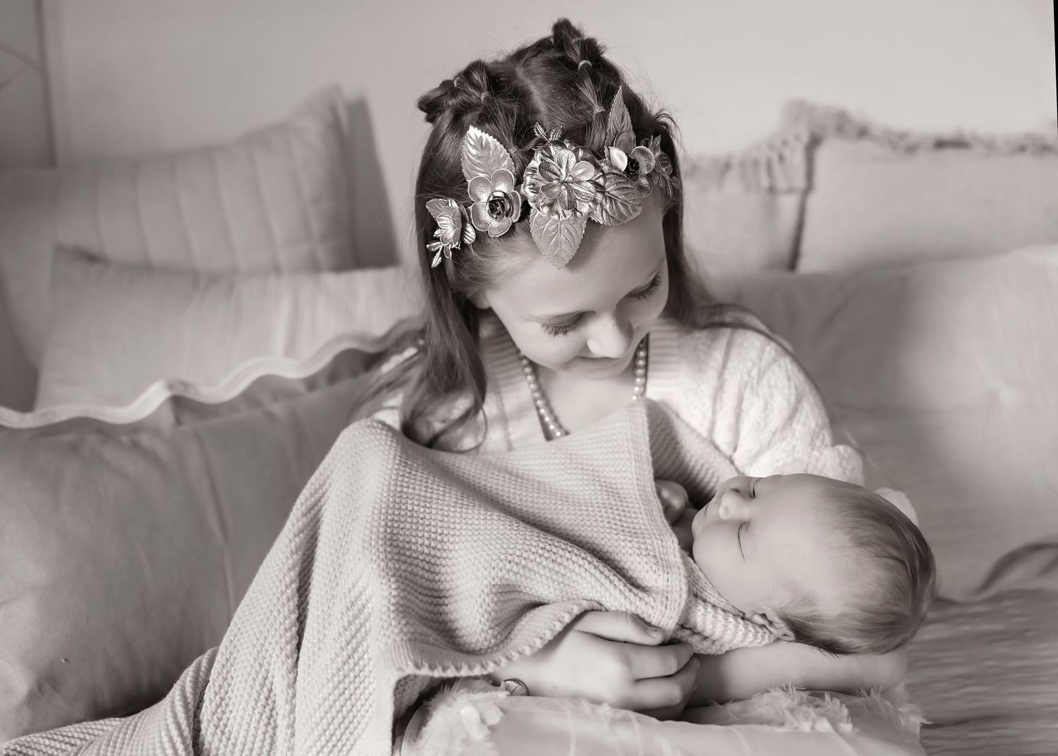 Lifestyle Newborn photoshoot in Tremont Illinois at the Studio on Sampson