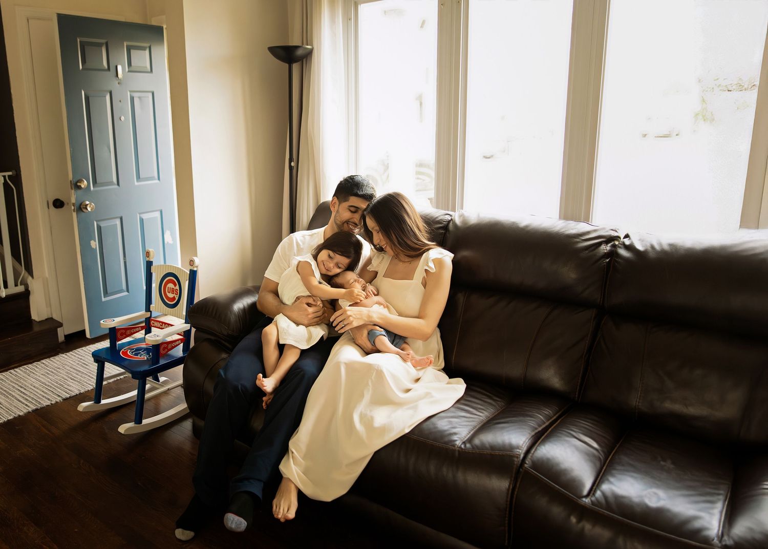 Chicago Illinois newborn session capturing baby’s first days at home
