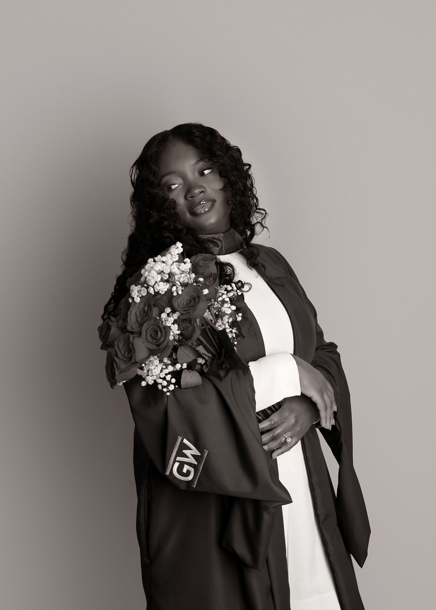 In-studio graduation session in Peoria, IL