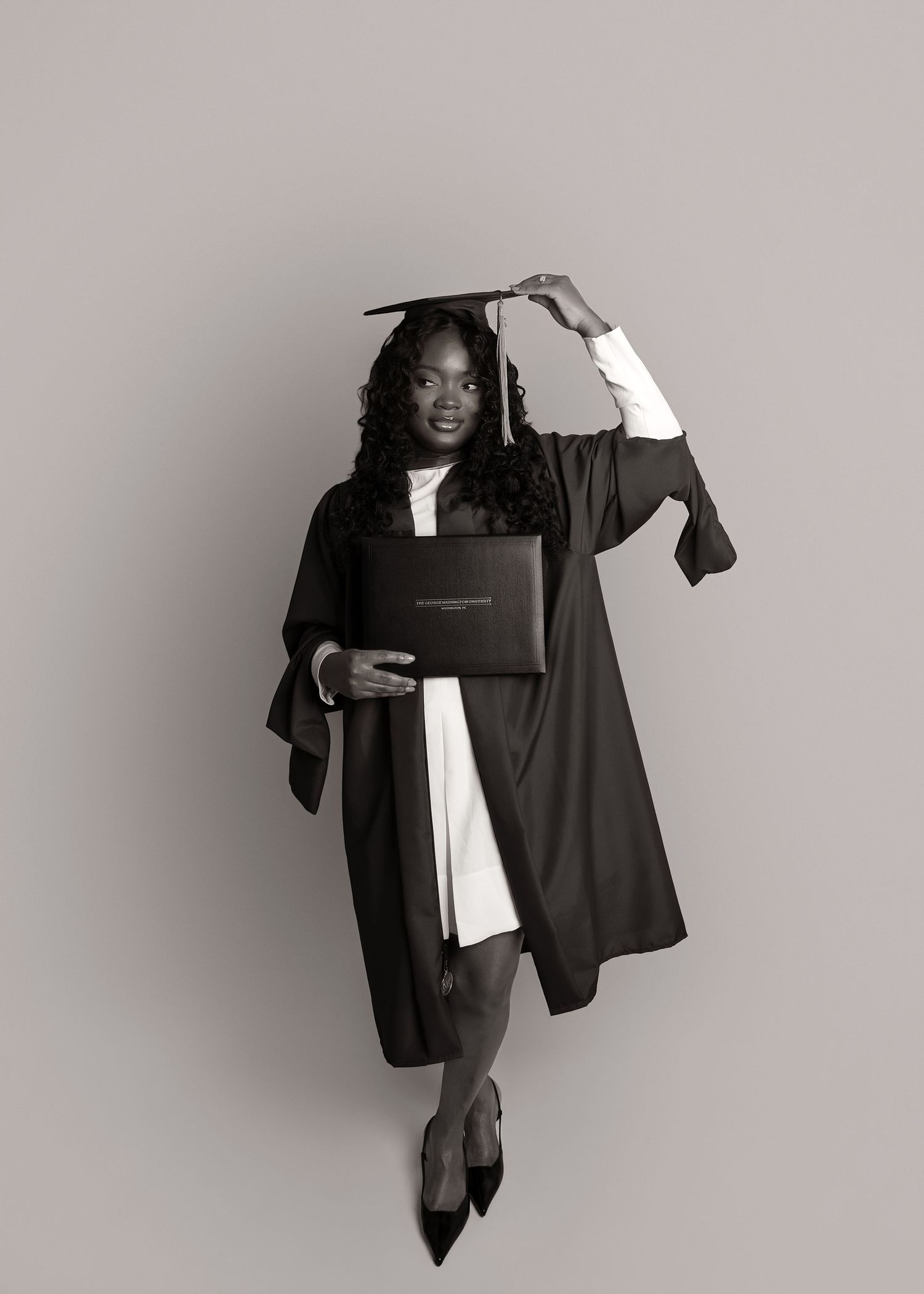 In-studio graduation session in Peoria, IL