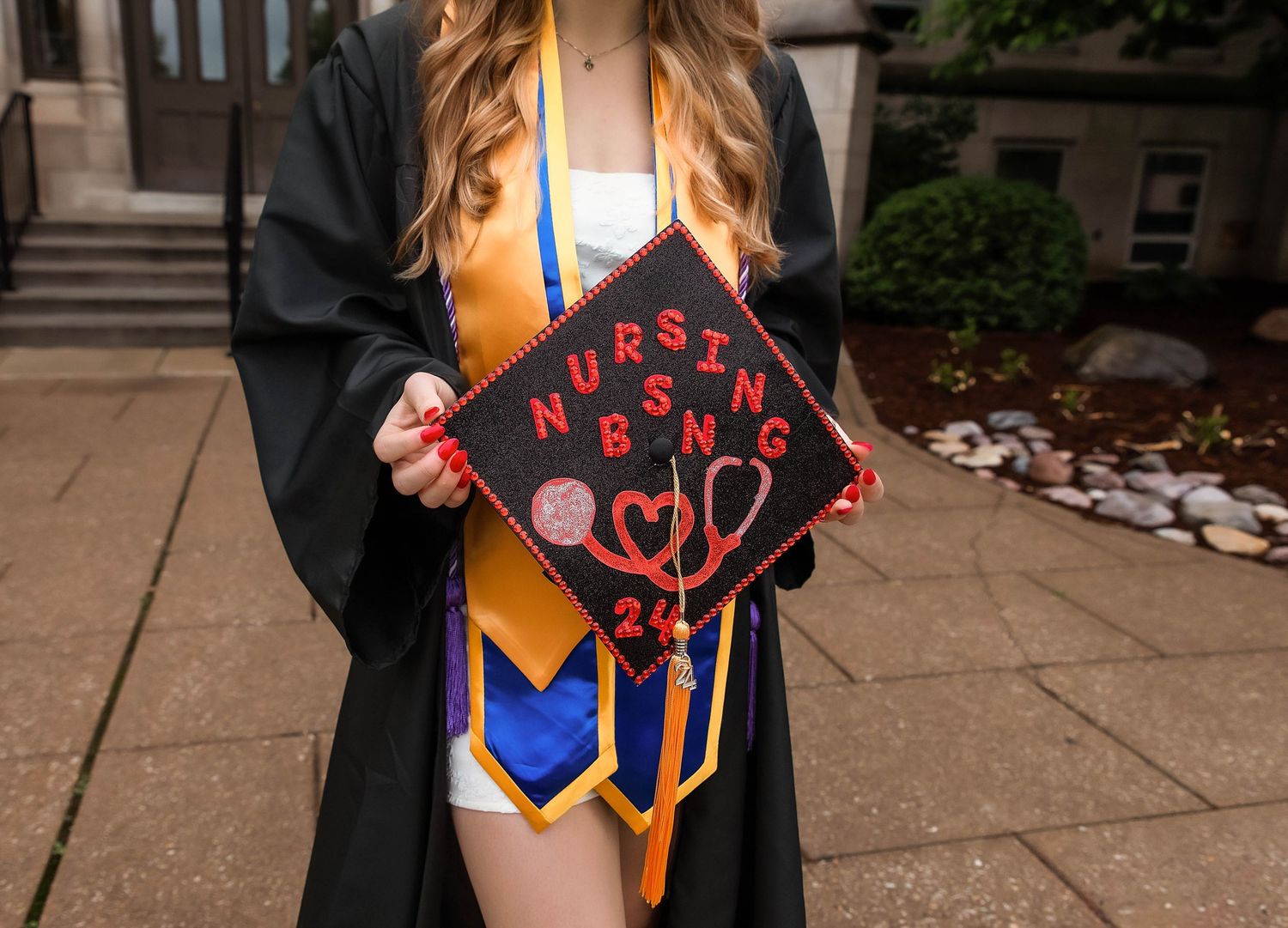 Nursing Graduation session at Bradley University in Peoria, IL