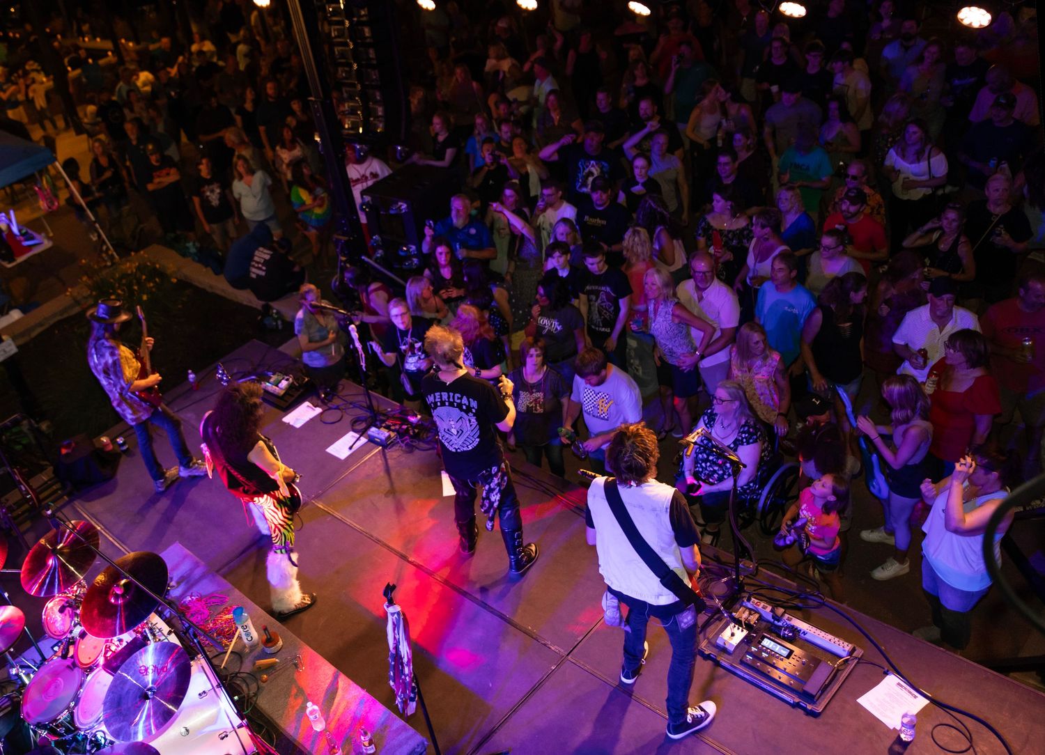 Rock band event photography in Peoria Heights, IL