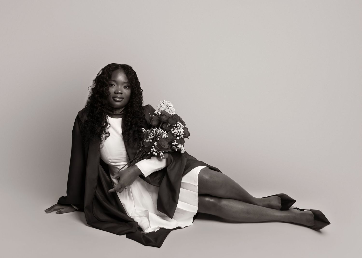 In-studio graduation session in Peoria, IL