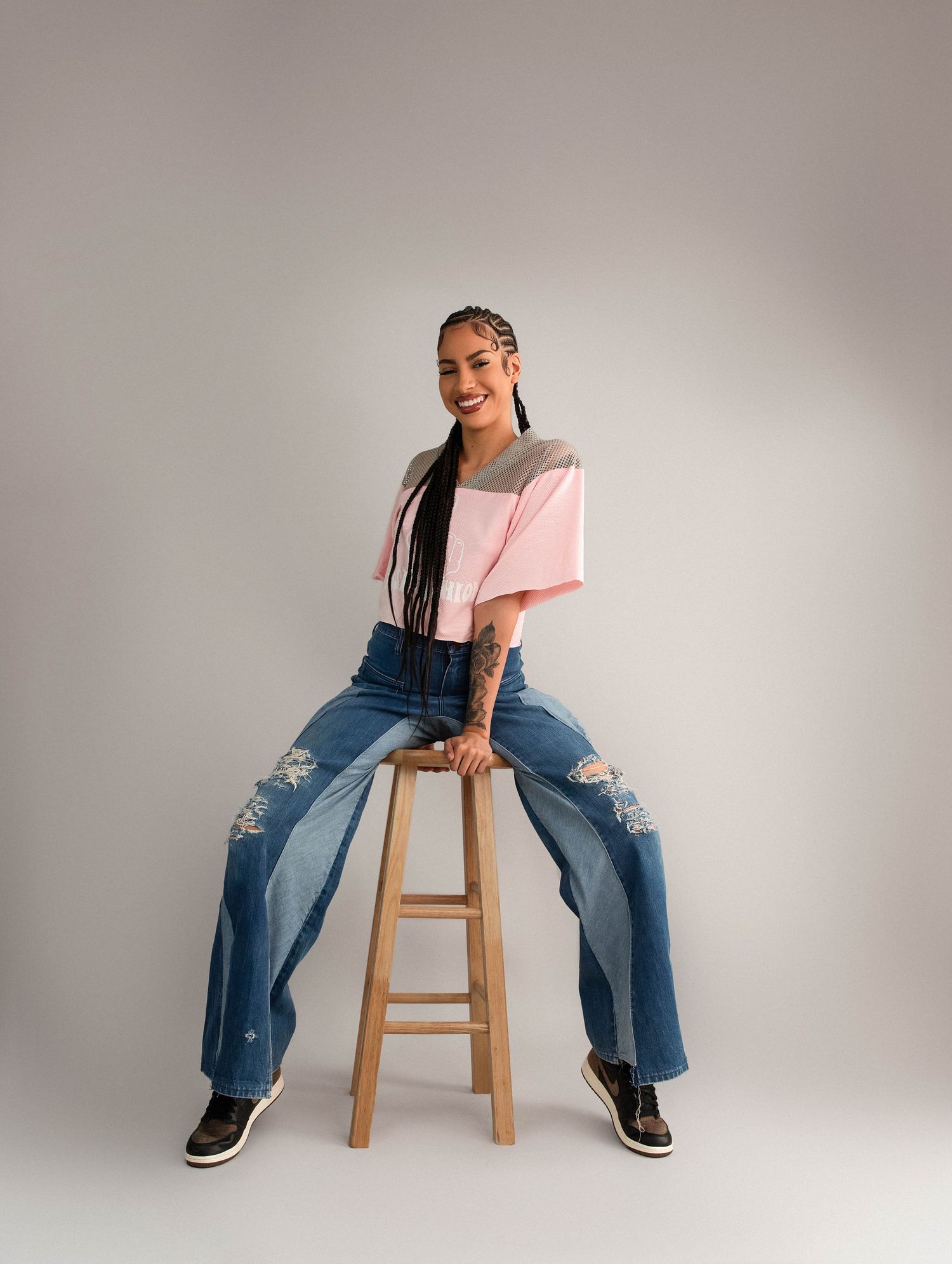 Fashion Designer shot in studio in Peoria, IL
