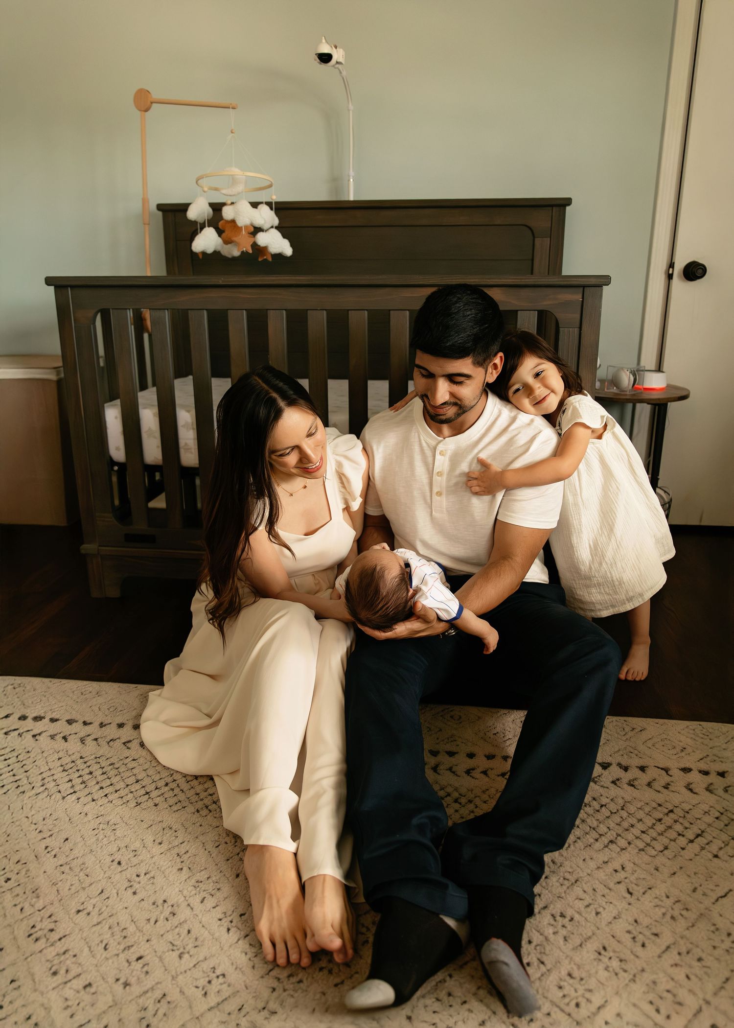 Lifestyle Newborn session in-home in Chicago Illinois