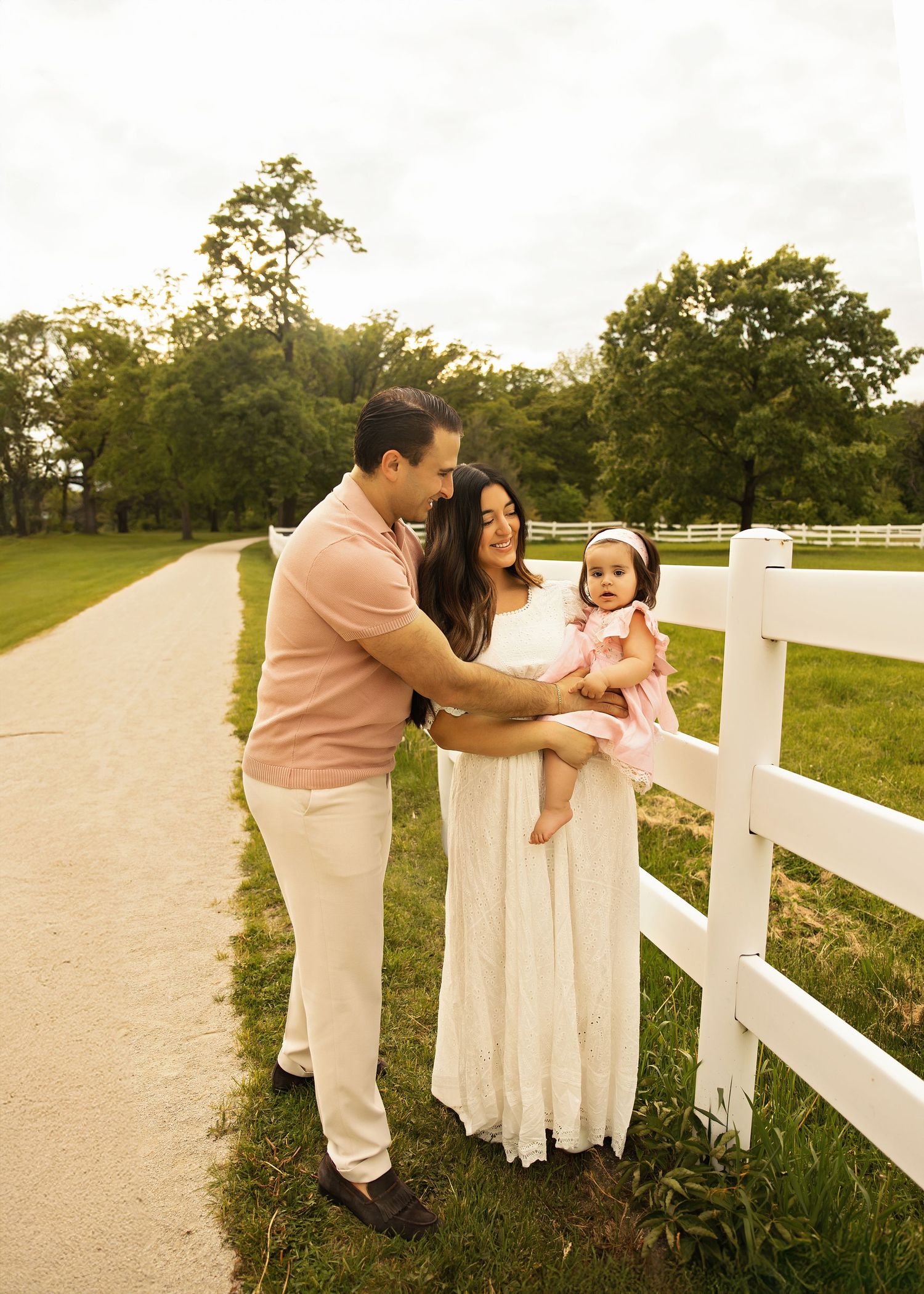 1st birthday portrait session at St James Farm Forest Preserve in Warrenville