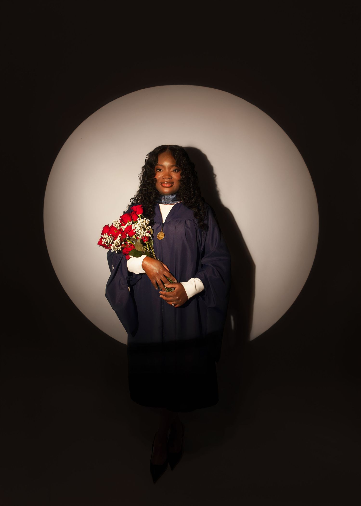 In-studio graduation session in Peoria, IL