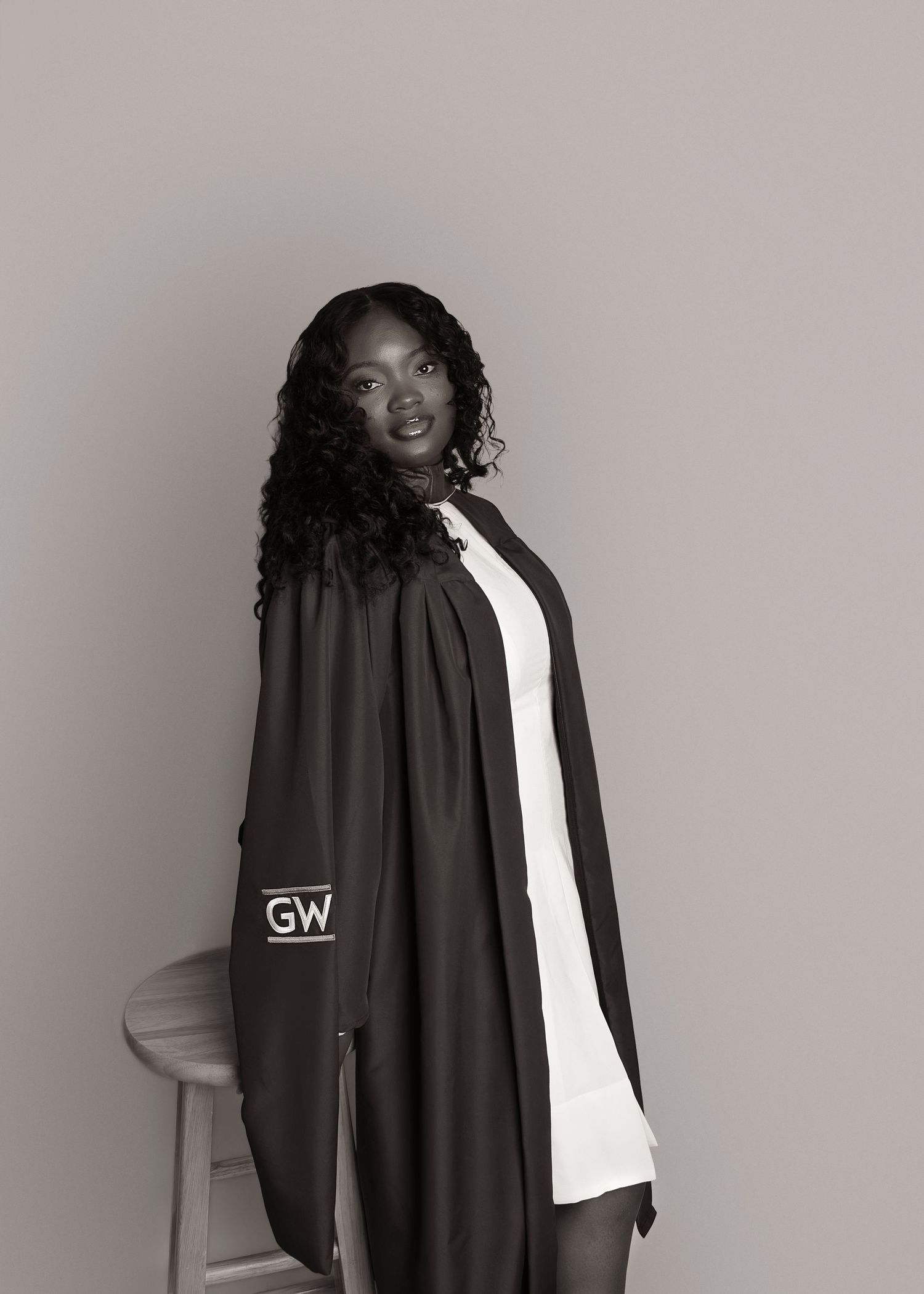 In-studio graduation session in Peoria, IL