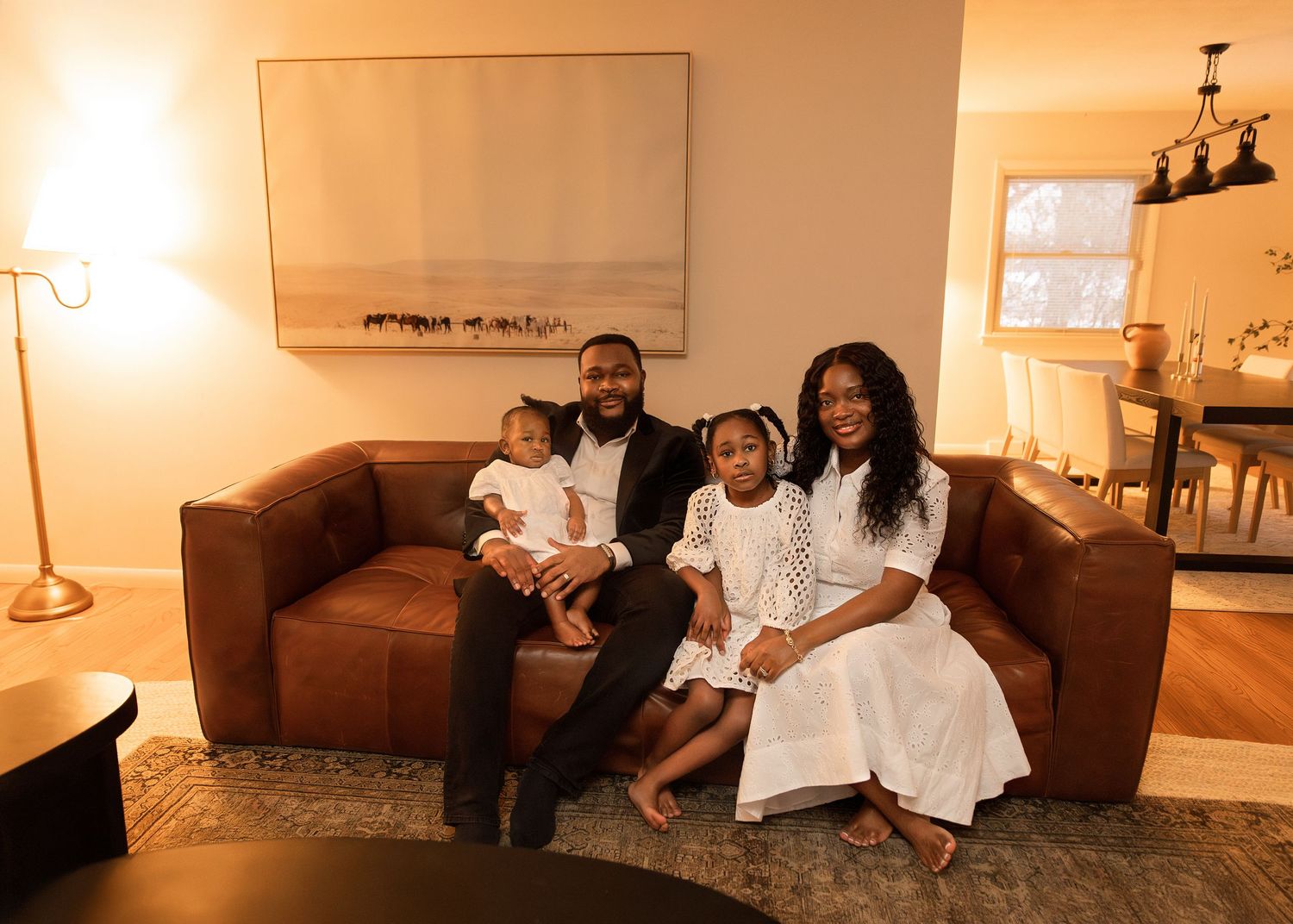 In-home family session in Peoria, IL