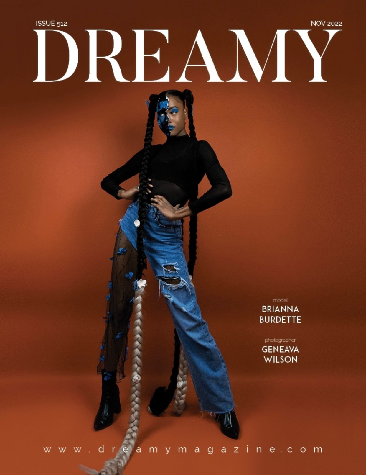 DREAMY Magazine cover photo, model, creative concepts in Peoria Illinois, Peoria IL photographer, Female model, female photographer