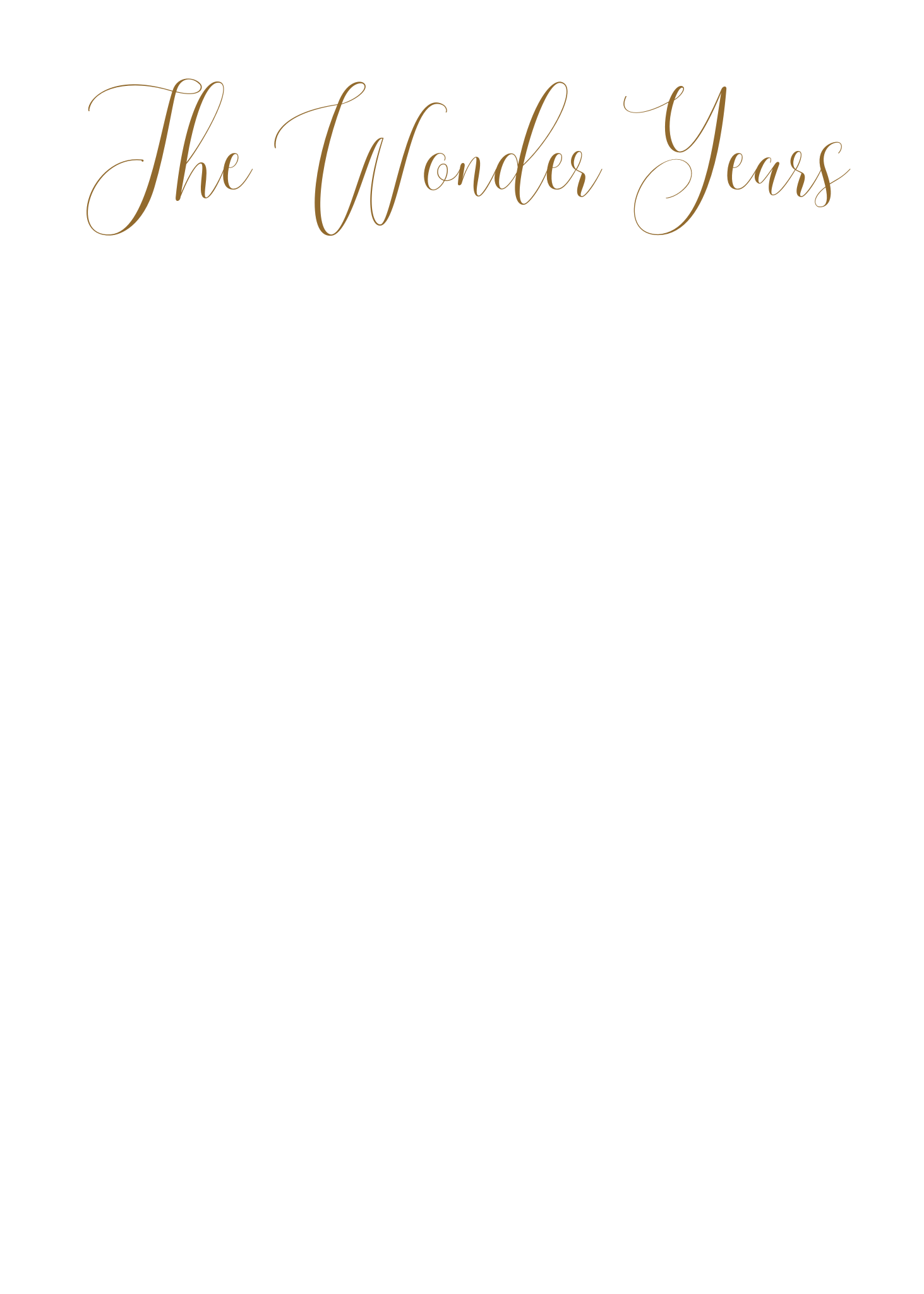 the wonder years collection