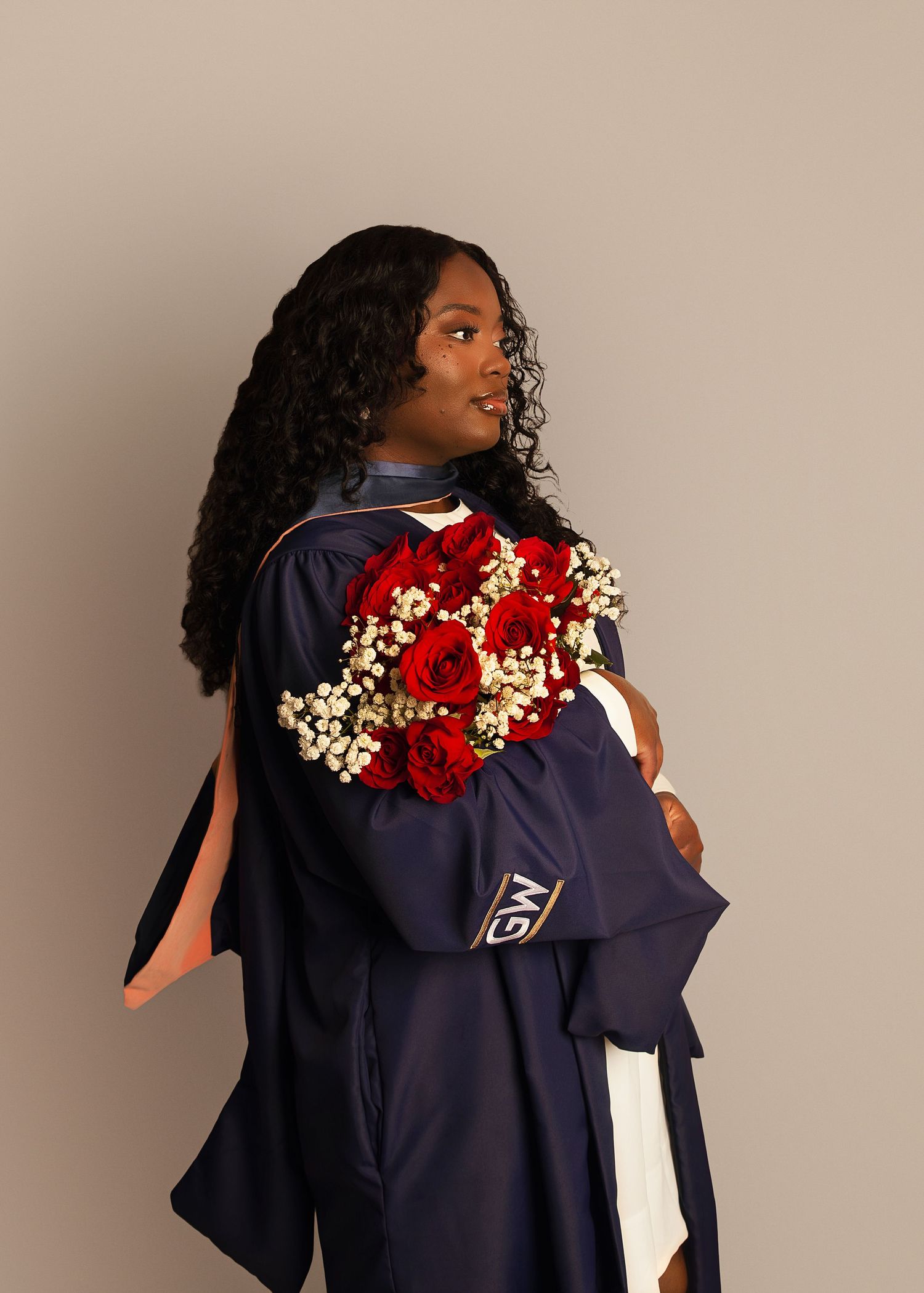 In-studio graduation session in Peoria, IL