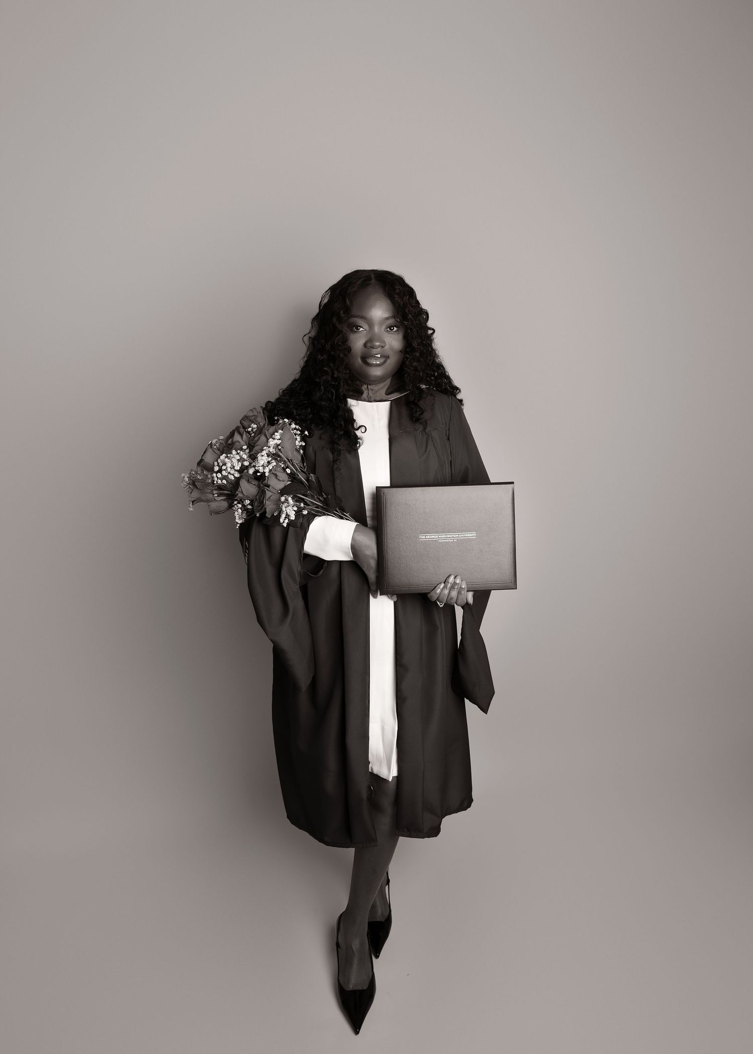 In-studio graduation session in Peoria, IL