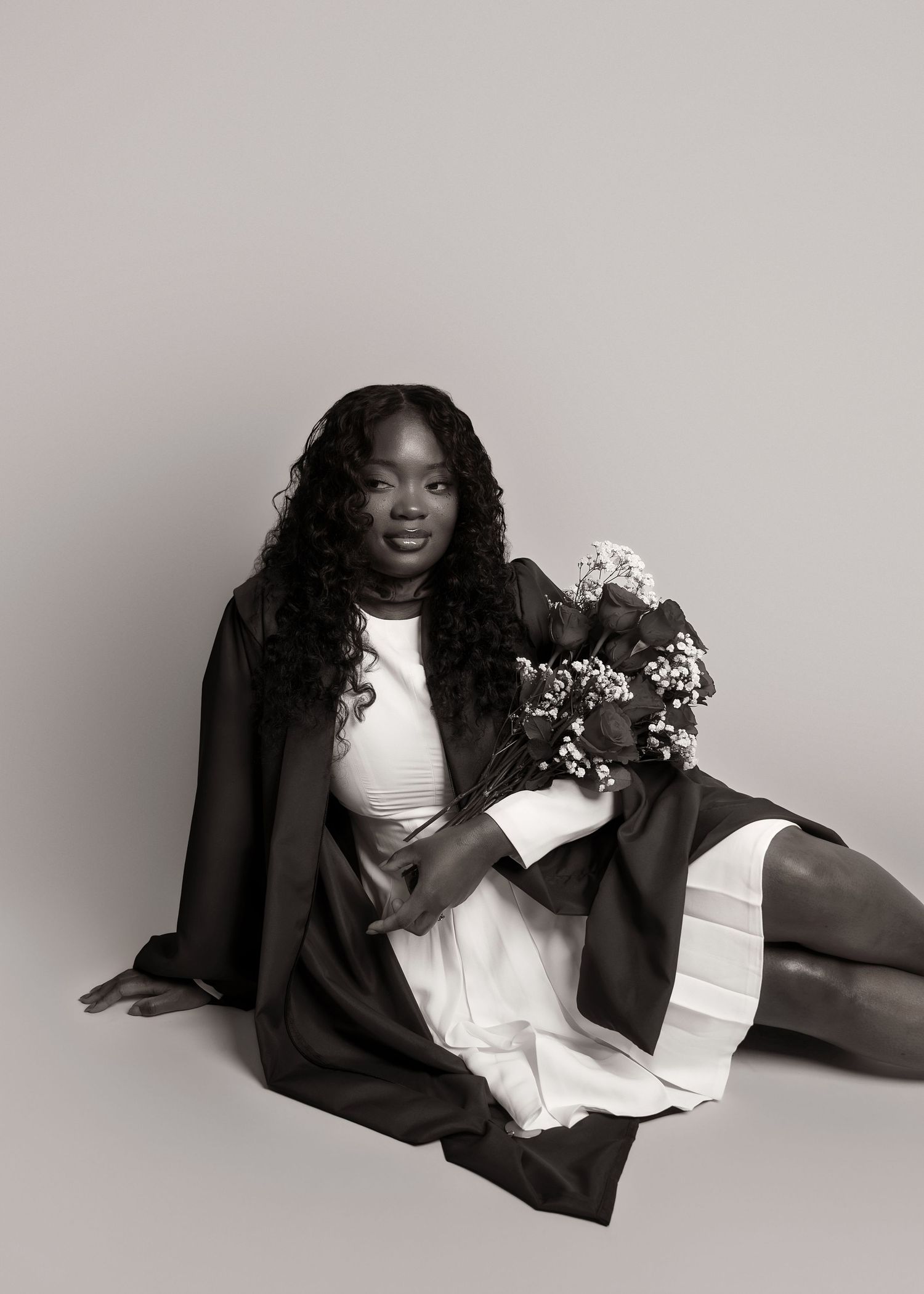 In-studio graduation session in Peoria, IL