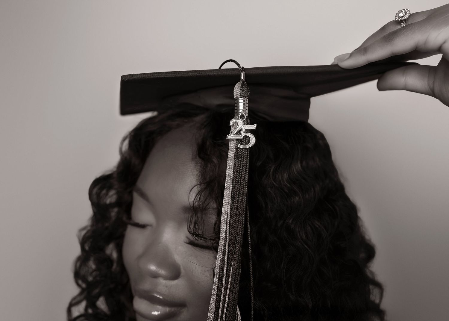 In-studio graduation session in Peoria, IL