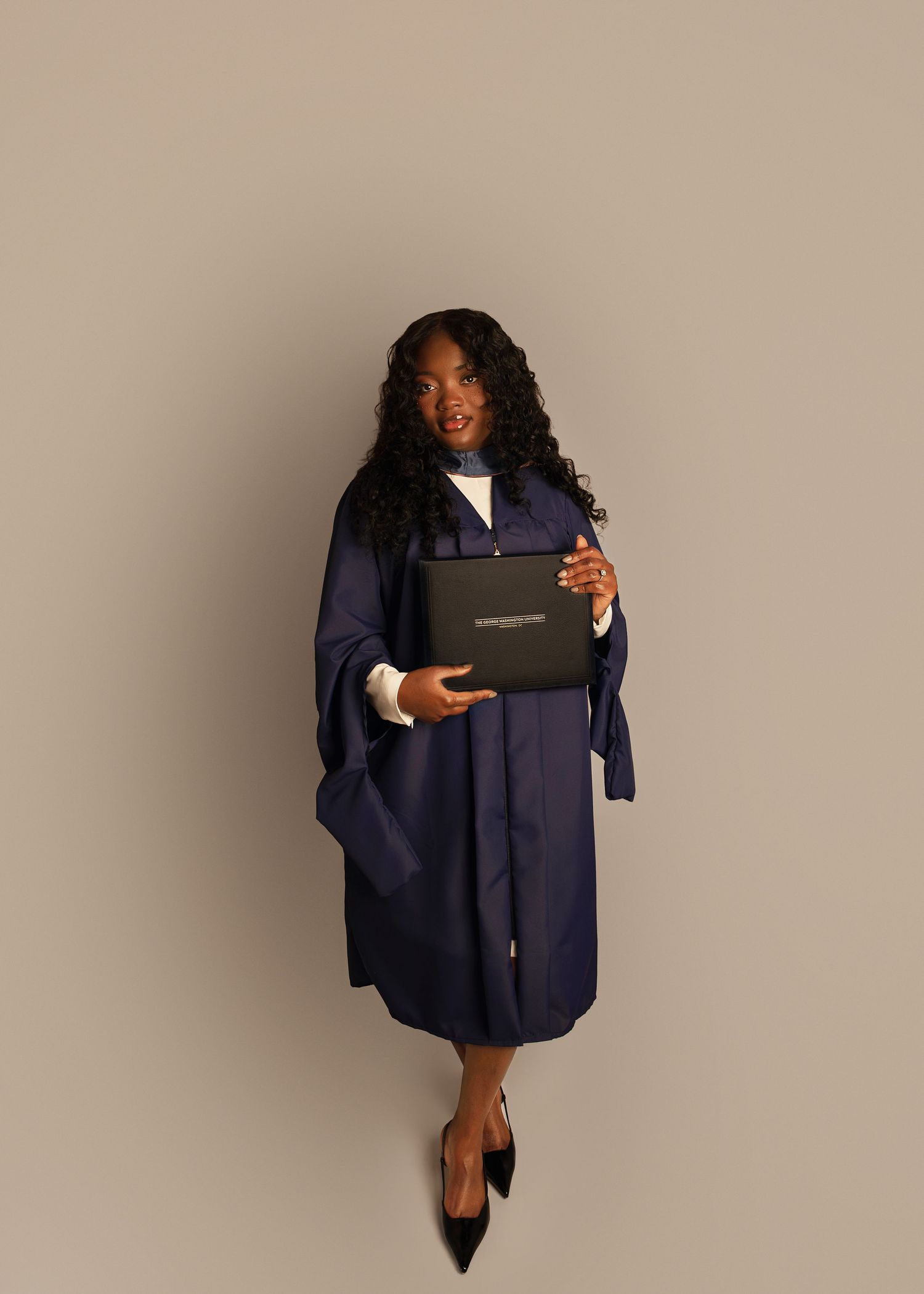 In-studio graduation session in Peoria, IL