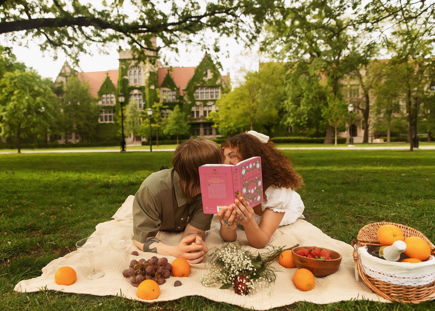 Couples Picnic photoshoot in Chicago IL