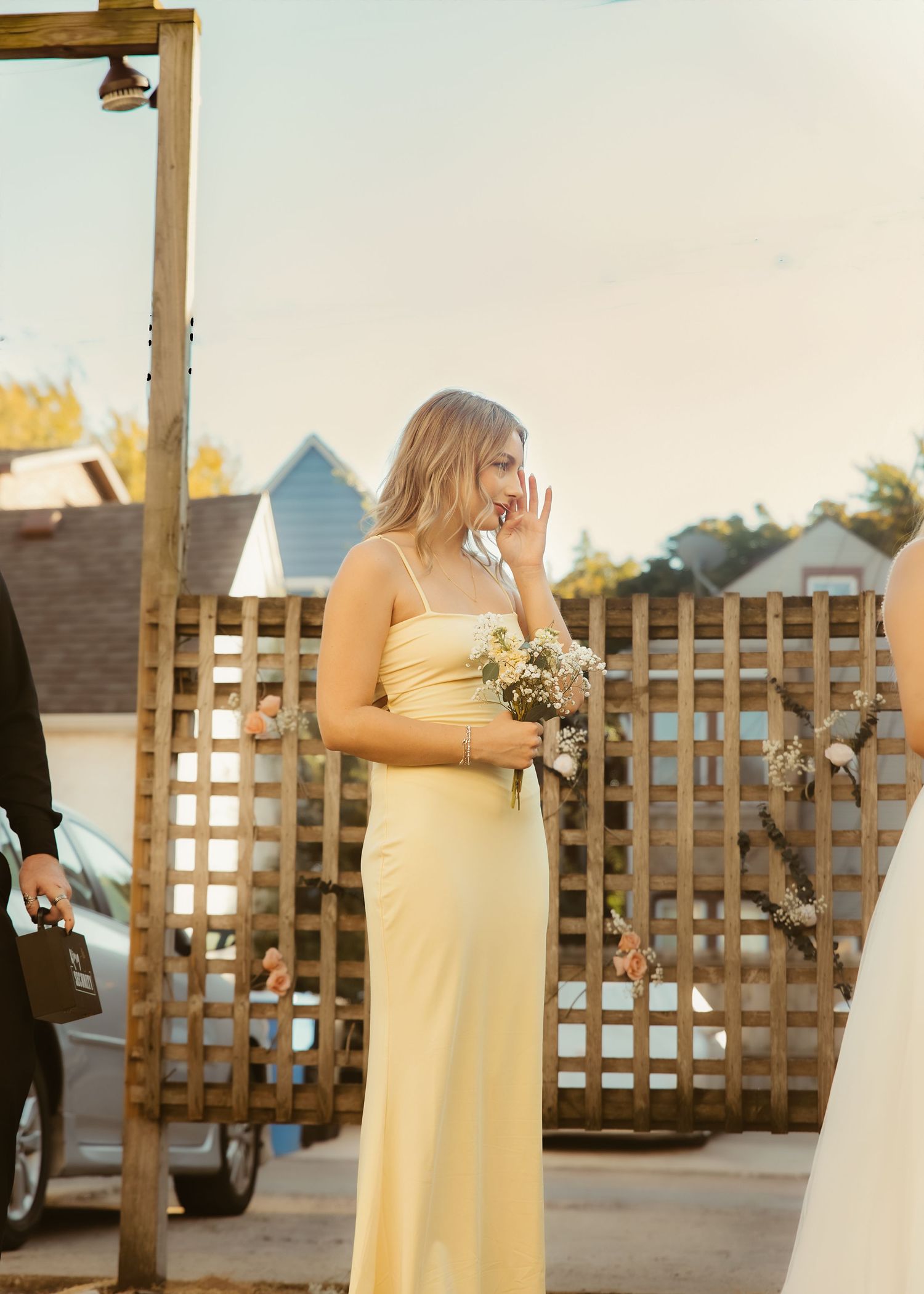 Wedding photography maid of honor reaction in Chicago, IL