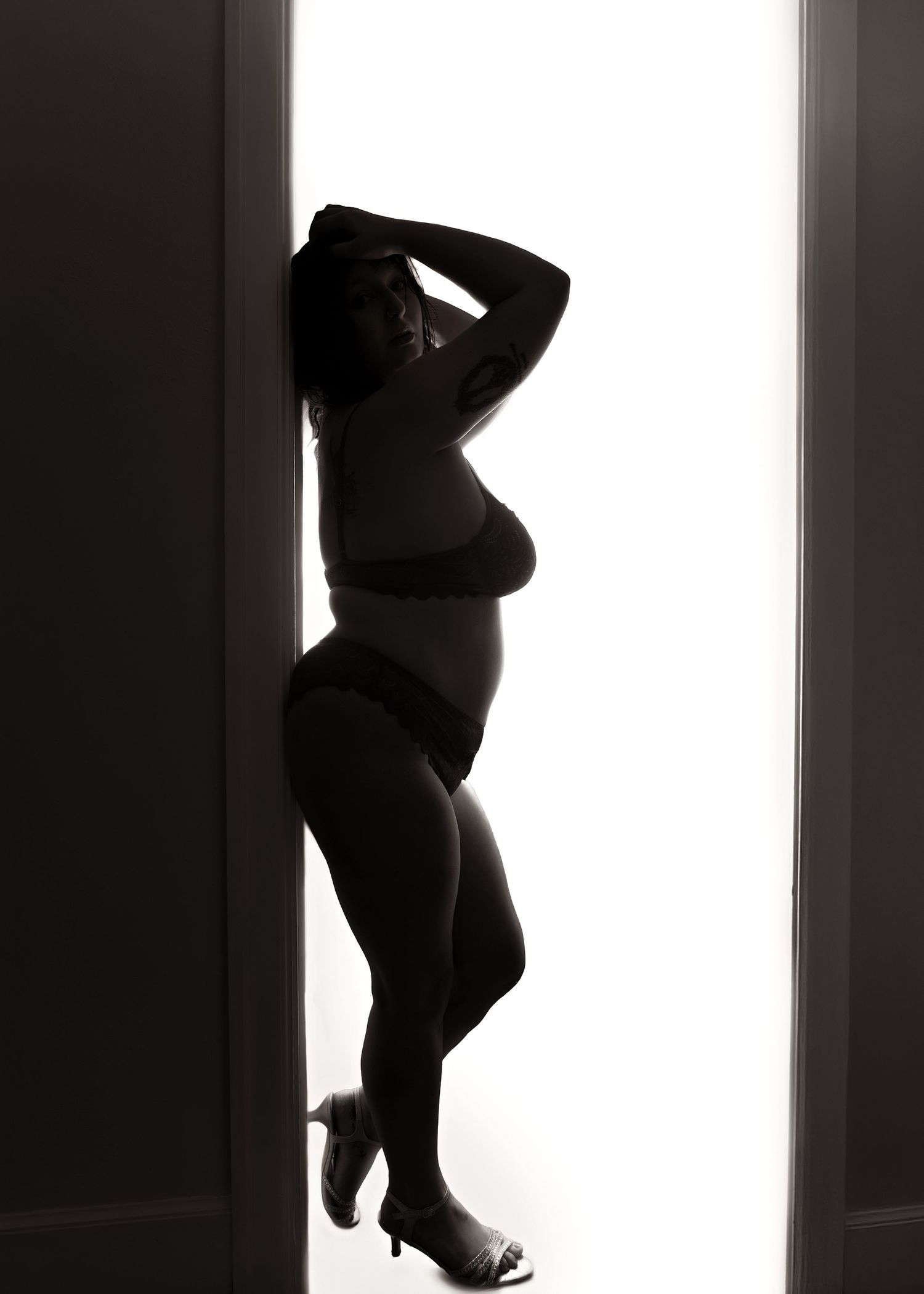 In-studio boudoir session in Peoria, IL