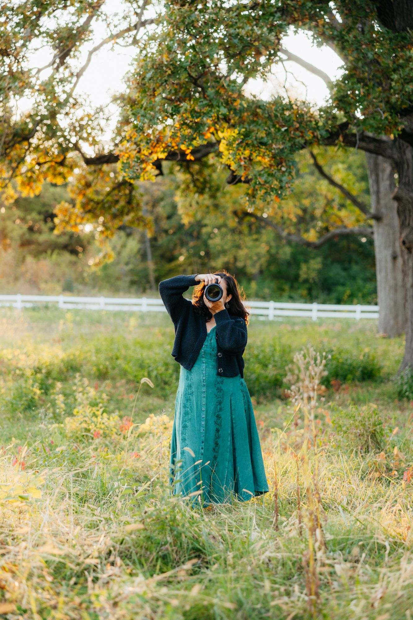 A photographer taking a photo