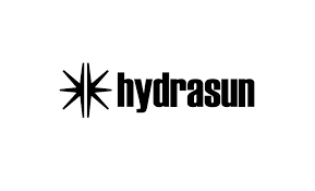 Hydrasun business logo in black and white.