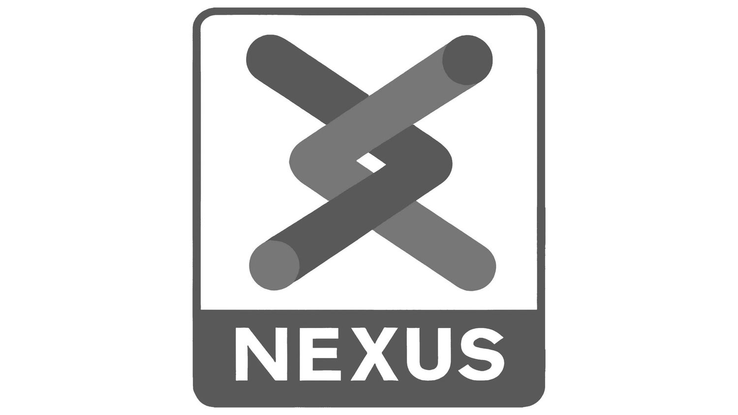 Nexus business logo in black and white.
