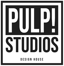 Pulp studios Ltd business logo in black and white.