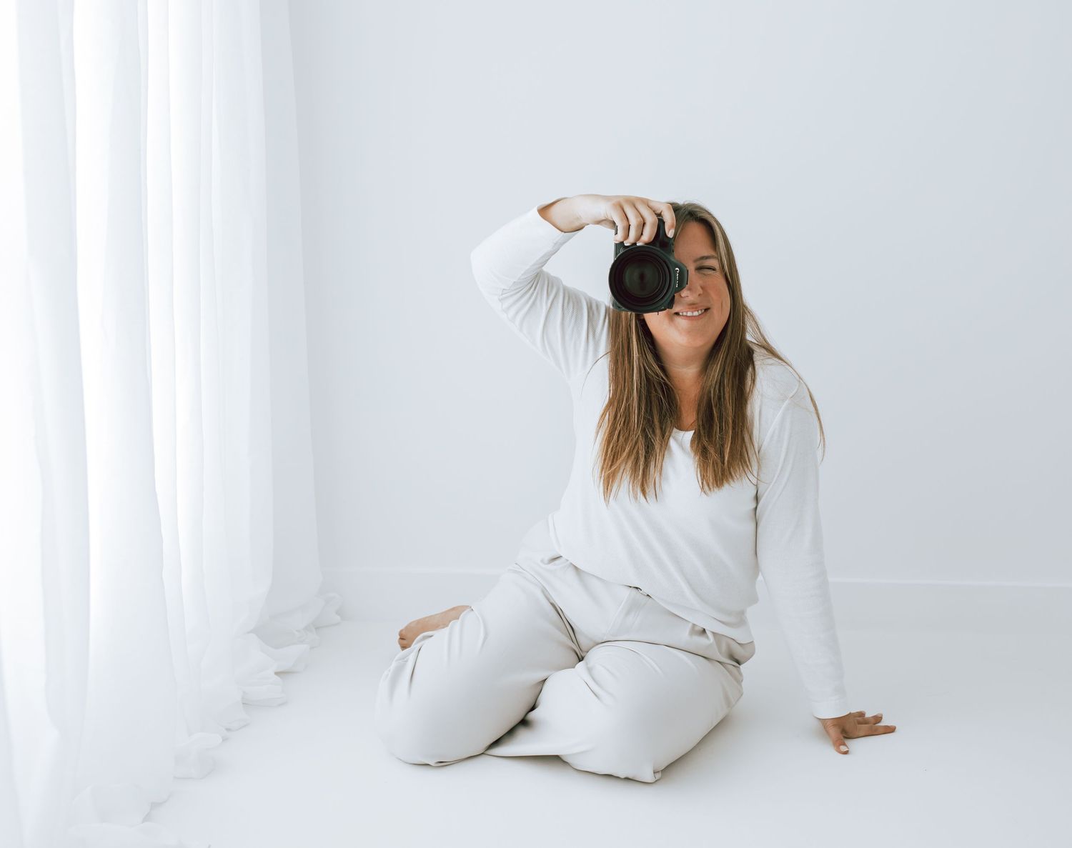 Rachael Plaxton taking a photo