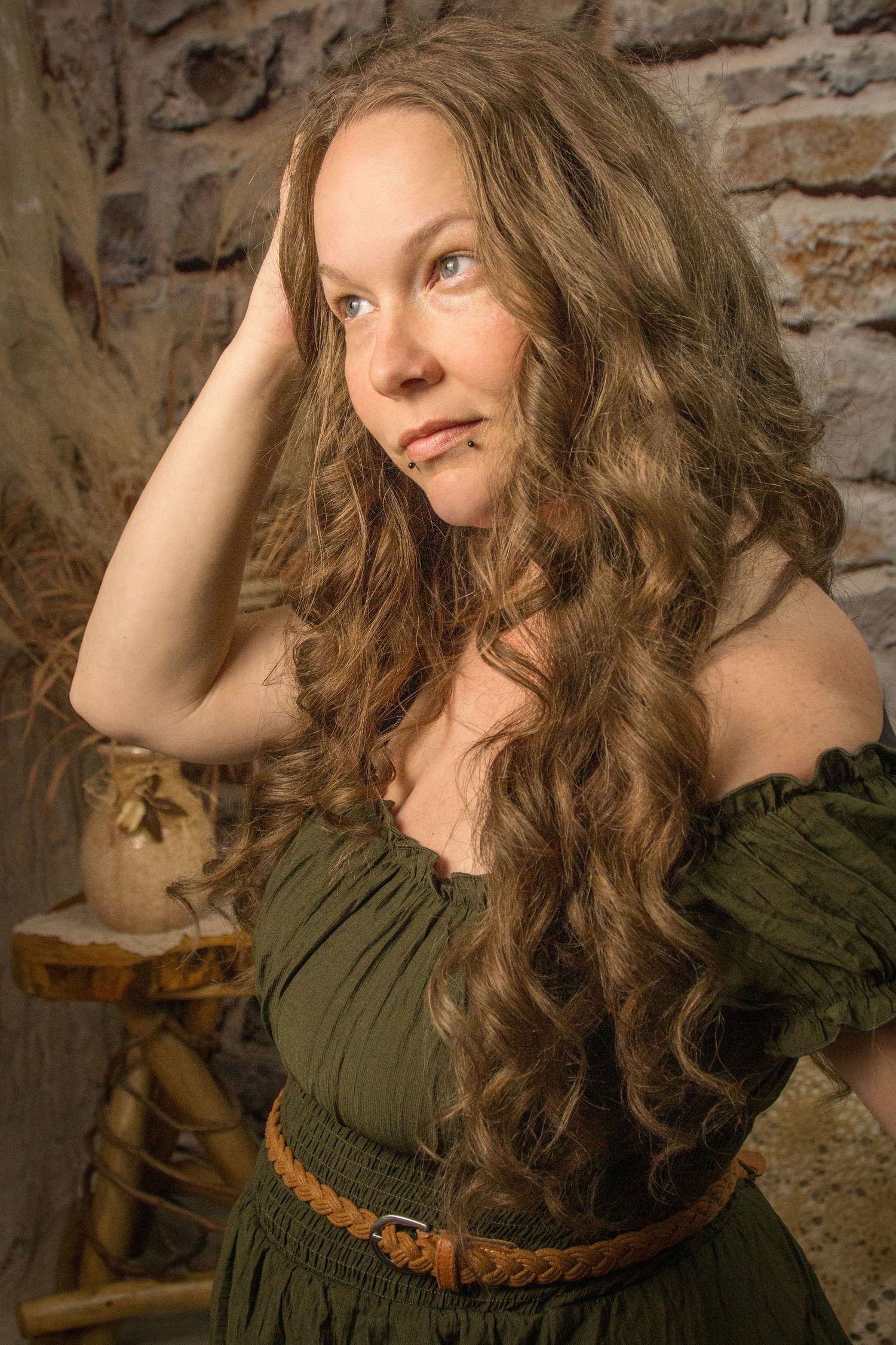 self portrait in studio