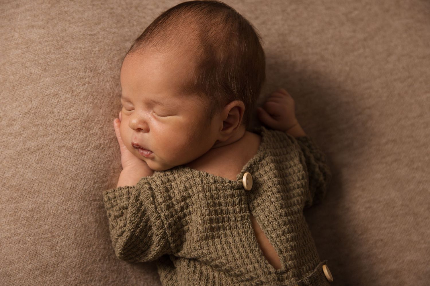 Sleepy Newborn Boy simple styling