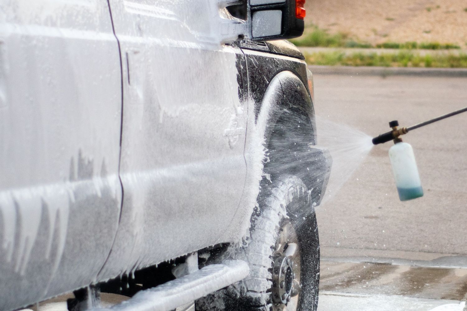 detailing service hand car wash and dry glove mit truck soap suds ford super duty f-250 el paso tx texas apex autoworks