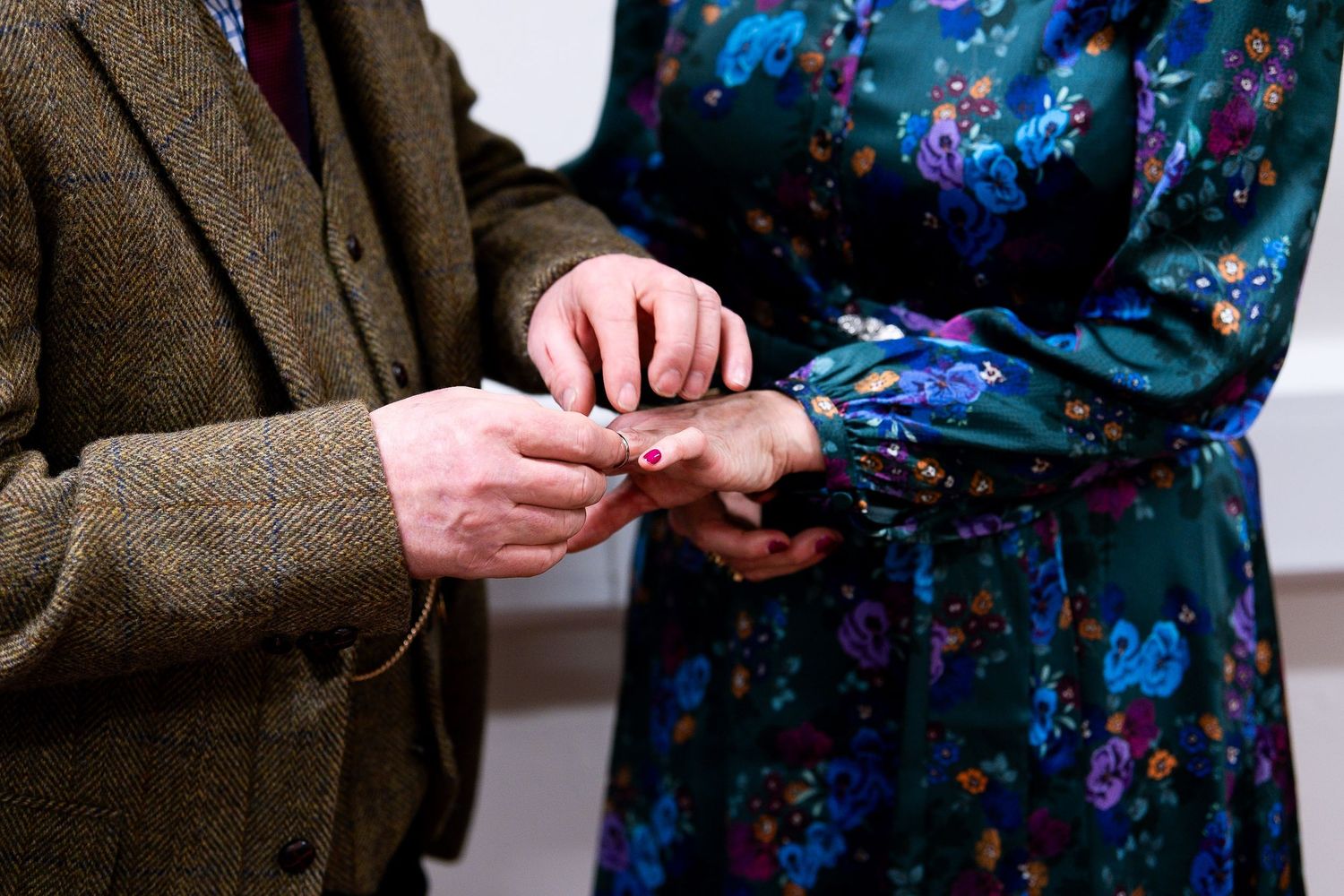 exchanging of the rings in Sheffield shot by chesterfield wedding photographer 21 photography