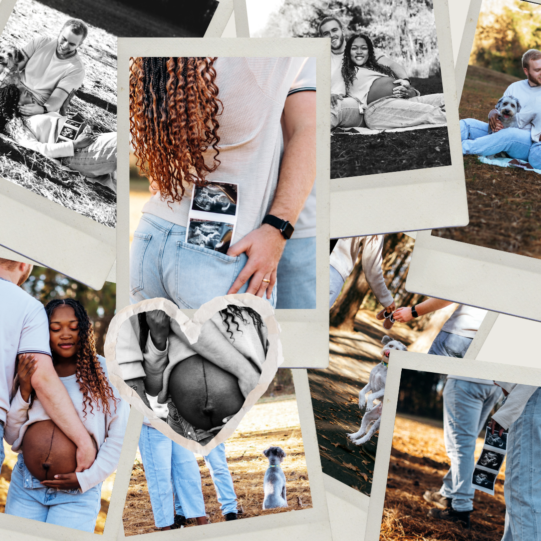 Collage of lifestyle photos featuring denim jeans, casual outfits, and everyday moments in black and white and color tones.