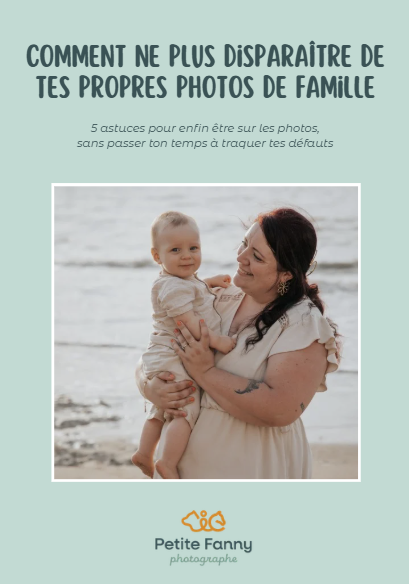 French guide cover showing a mother holding her baby on a beach, titled 