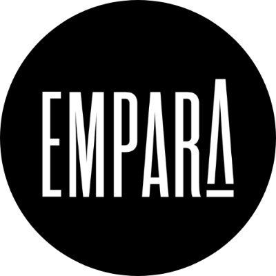 Logo EMPARA — lettres majuscules blanches en gras sur cercle noir.