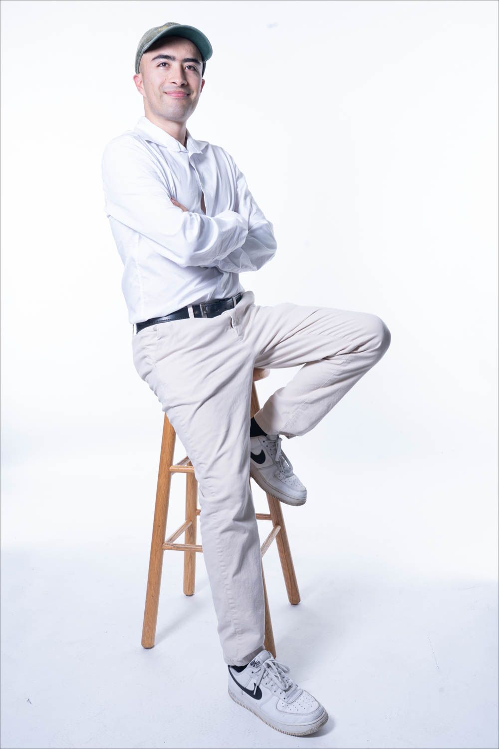 photo portrait en studio, high key
