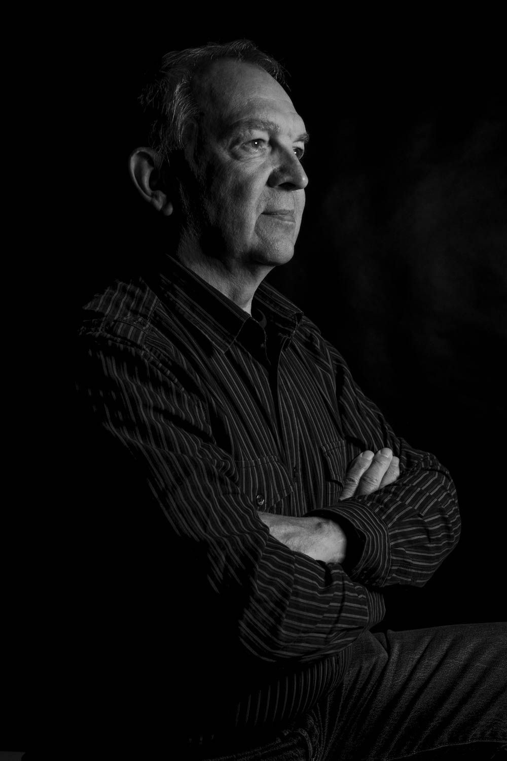 photo portrait en studio, low key