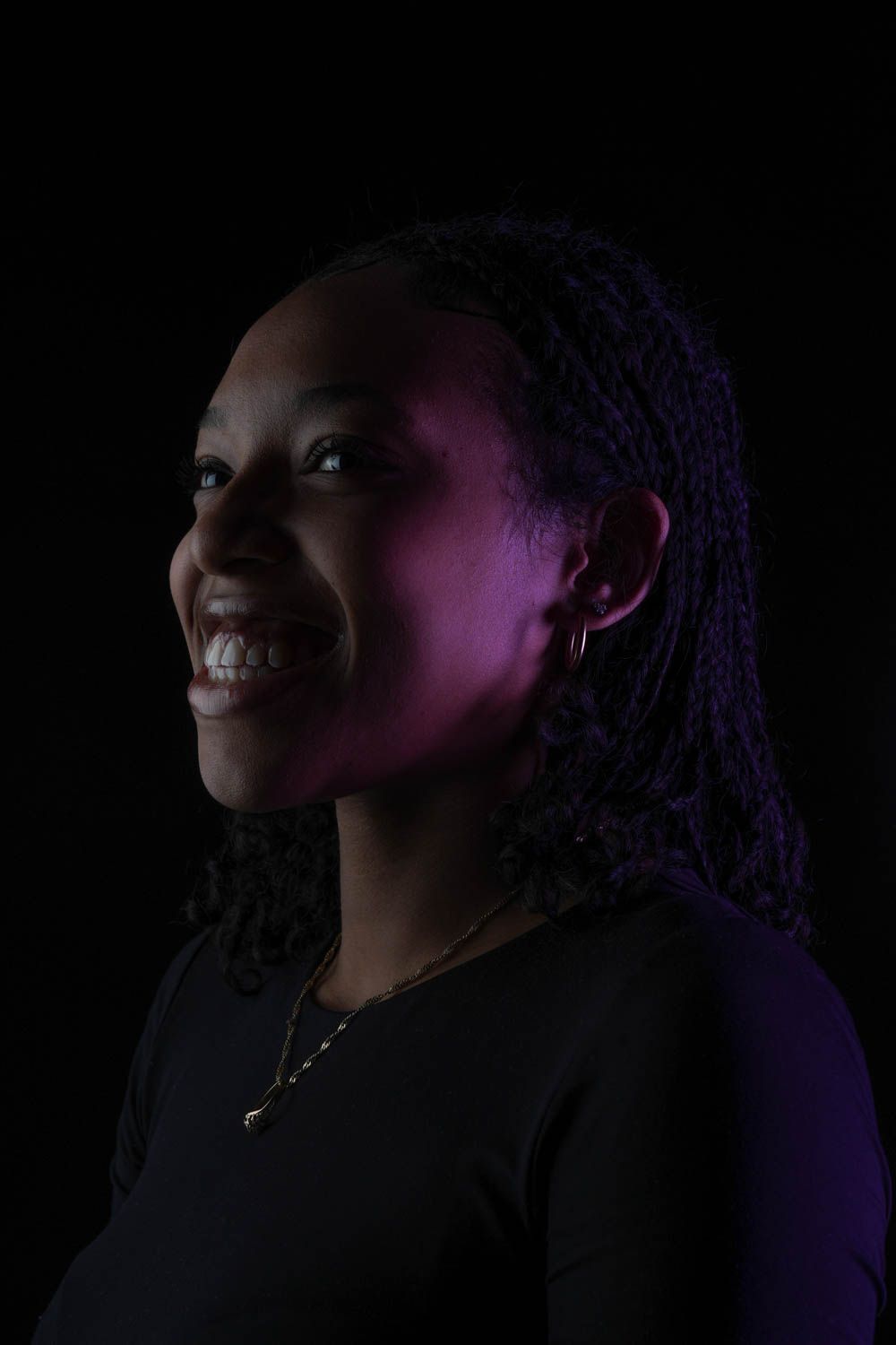 photo portrait en studio, low key
