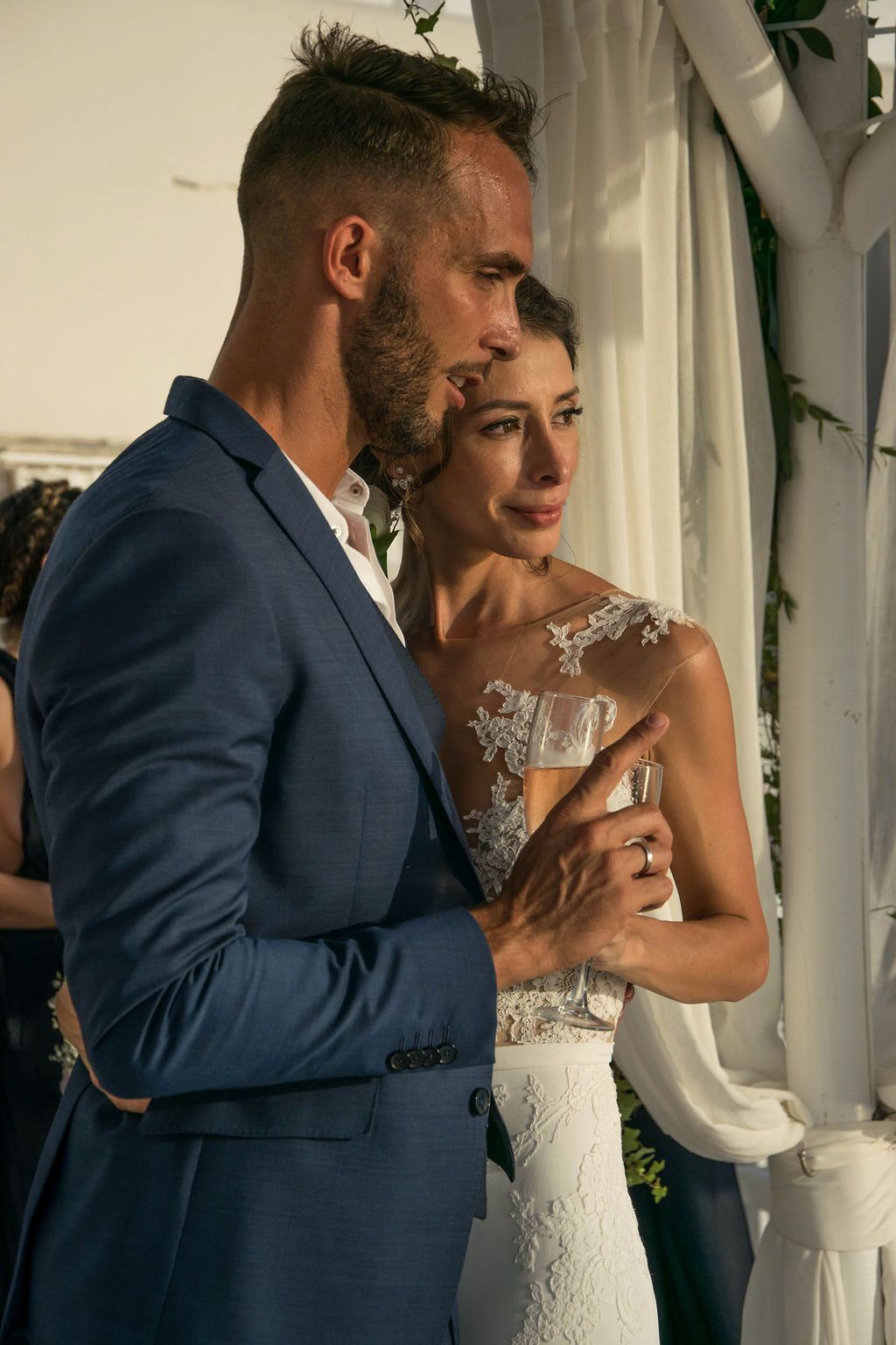 Newlyweds in greece