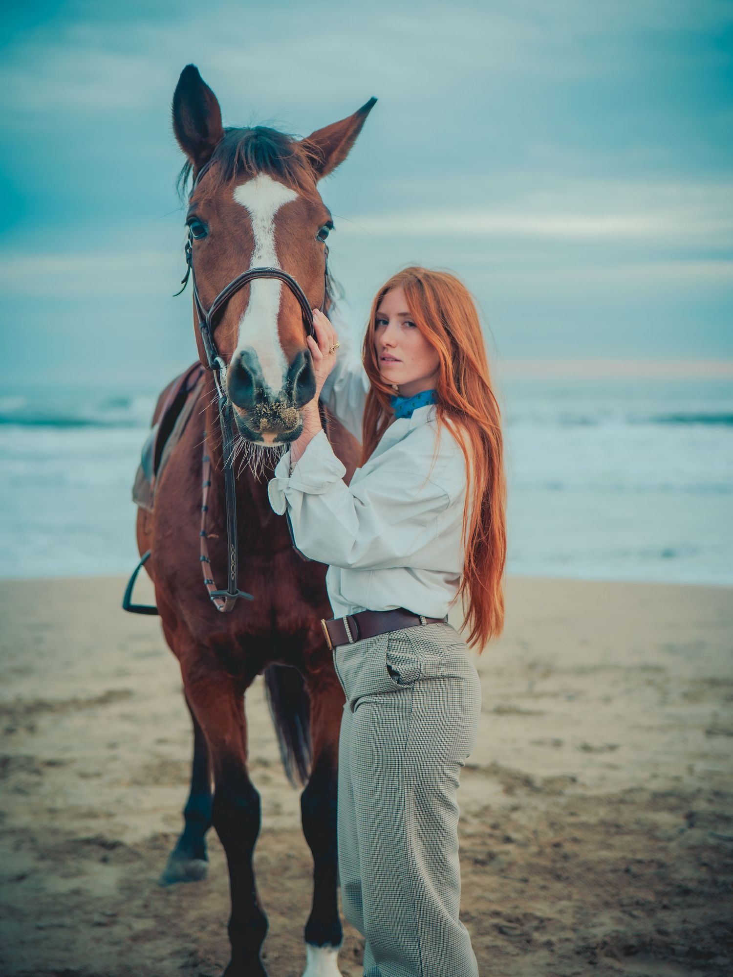 shooting cavalier cheval plage