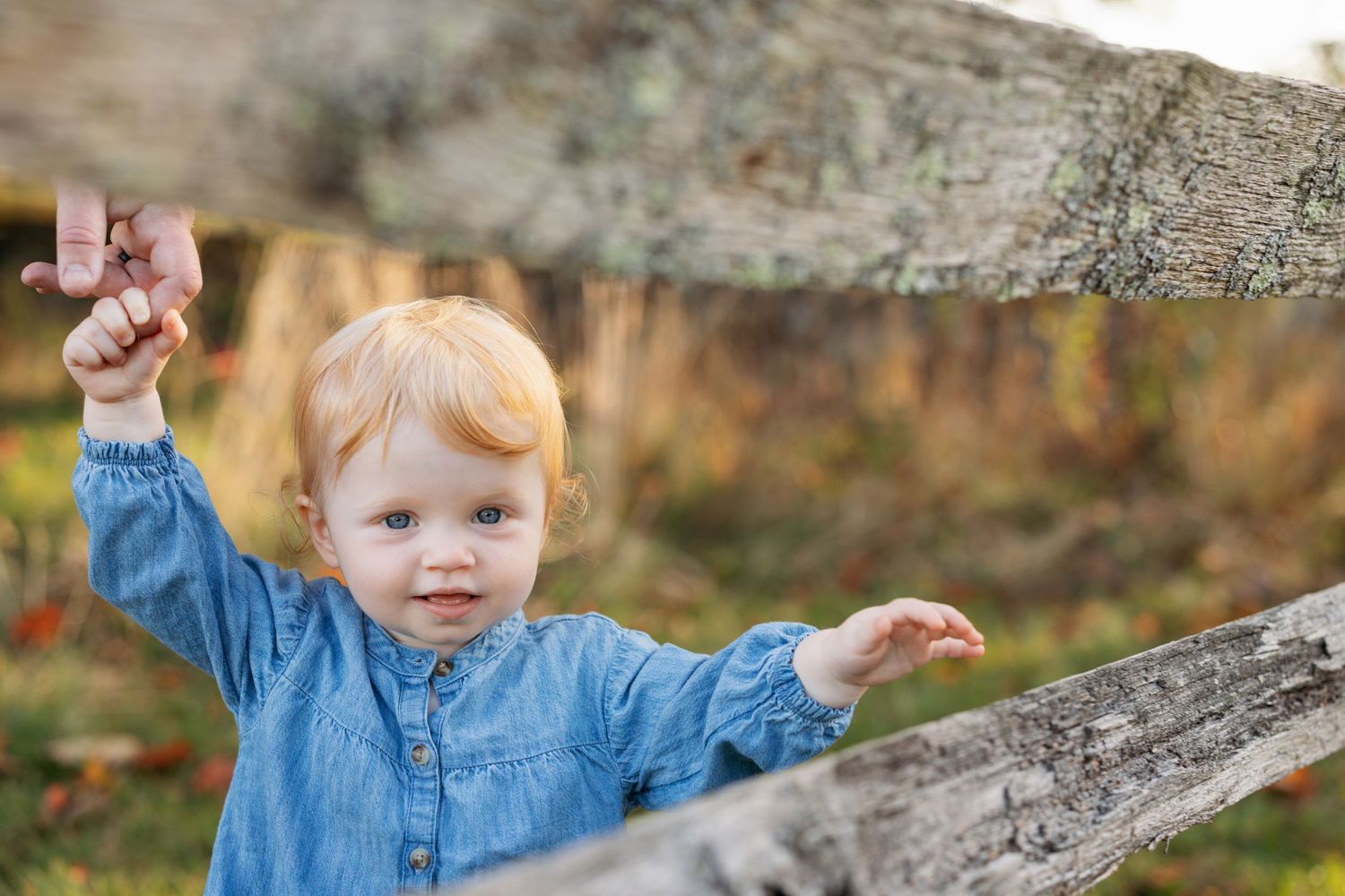 Two small children sit together on a fallen tree trunk in a natural outdoor setting.
