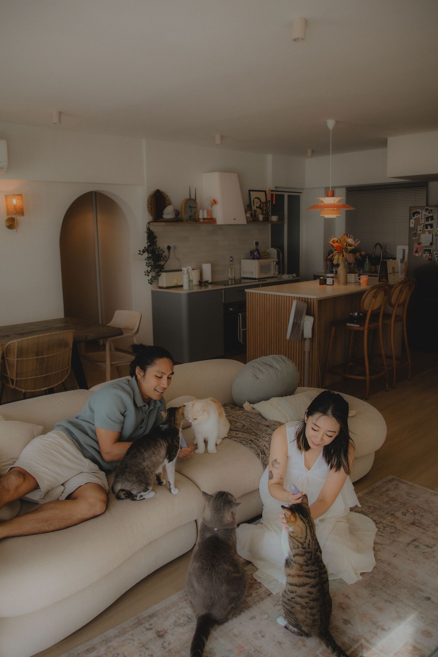 In-home pet photography in Singapore with jingwensathome