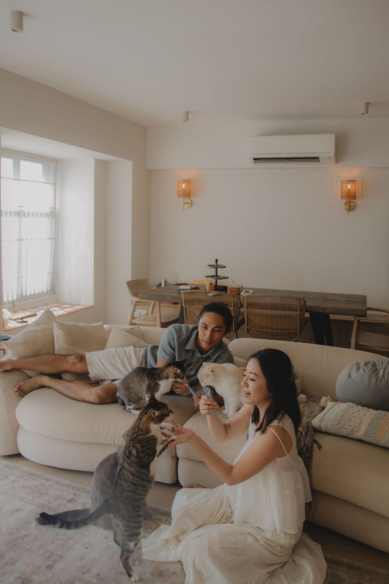 In-home pet photography in Singapore with jingwensathome
