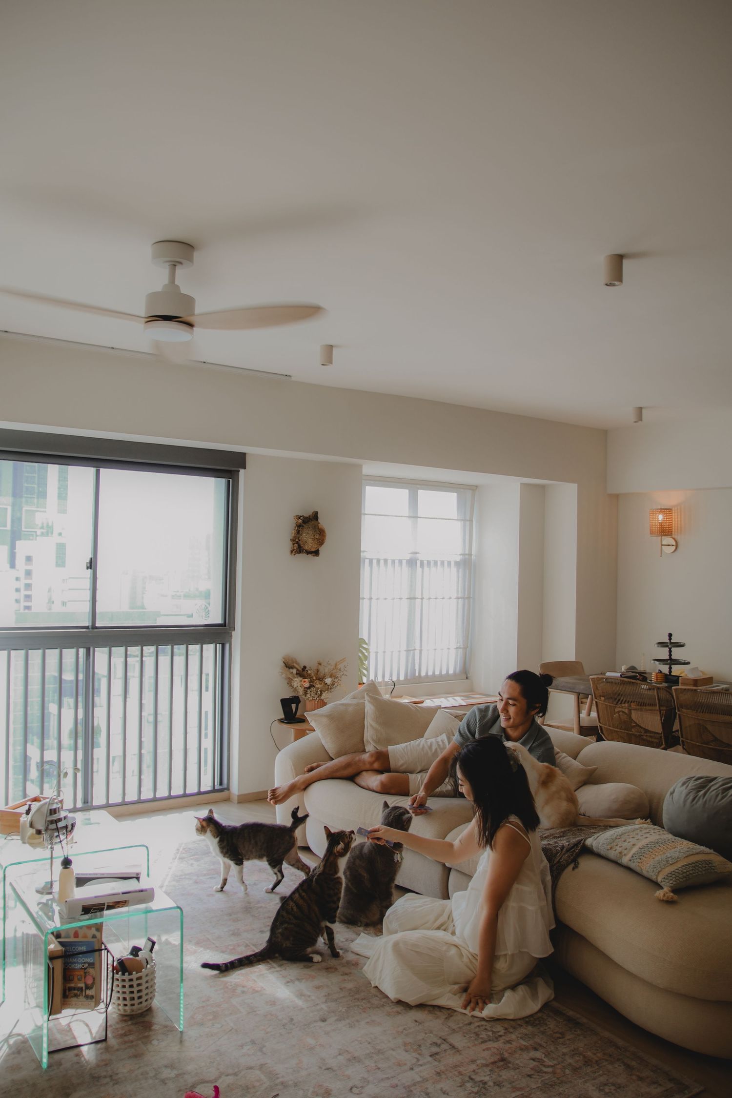 In-home pet photography in Singapore with jingwensathome