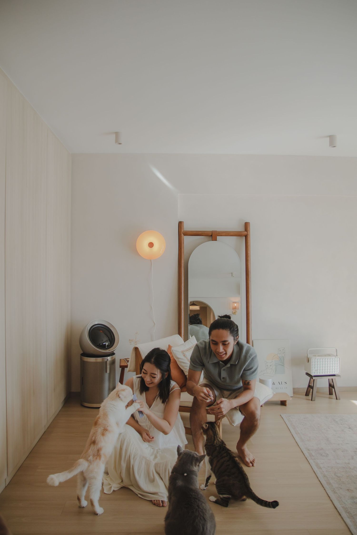 In-home pet photography in Singapore with jingwensathome