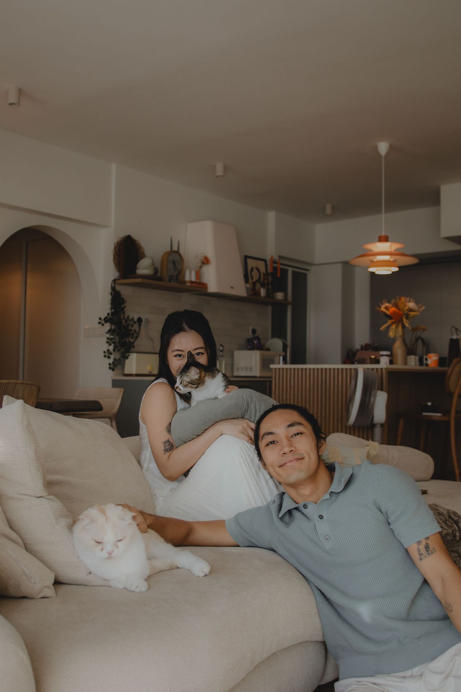 In-home pet photography in Singapore with jingwensathome