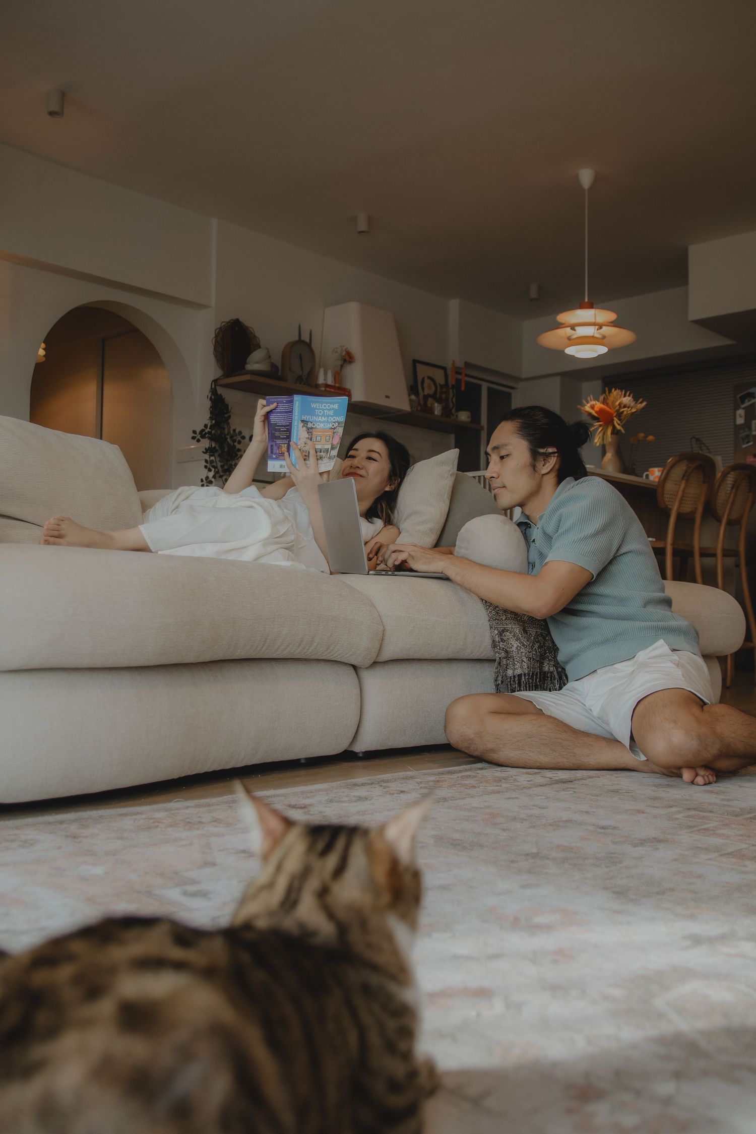 In-home pet photography in Singapore with jingwensathome