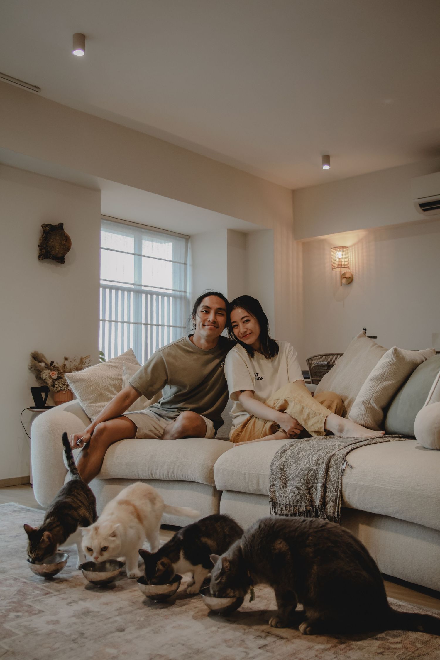 In-home pet photography in Singapore with jingwensathome